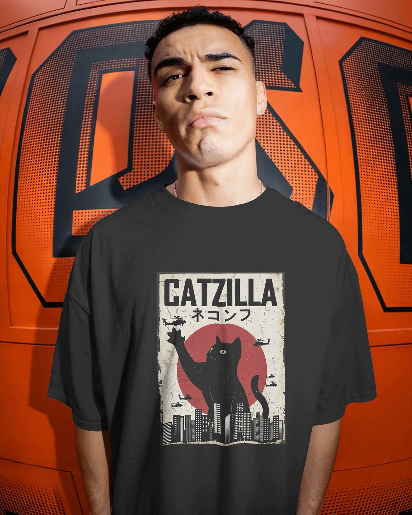 CATZILLA OVERSIZED TEE